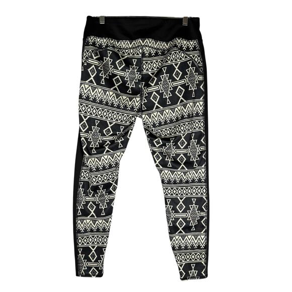 Burton Dryride Plasma Legging XL‎ Black & White Aztec Tribal Southwest Baselayer - Picture 2 of 11